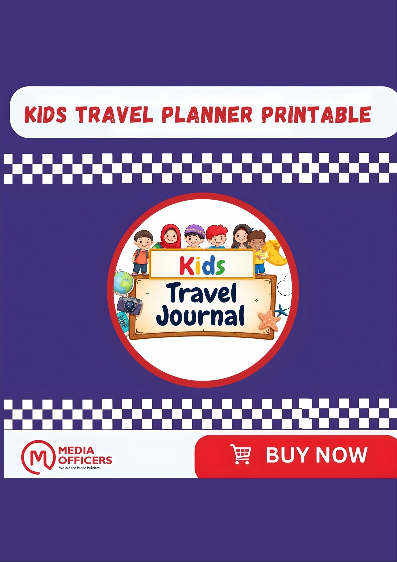 Kids Travel Planner Printable: Fun Vacation Activity Book & Trip Journal (Printable PDF Download)