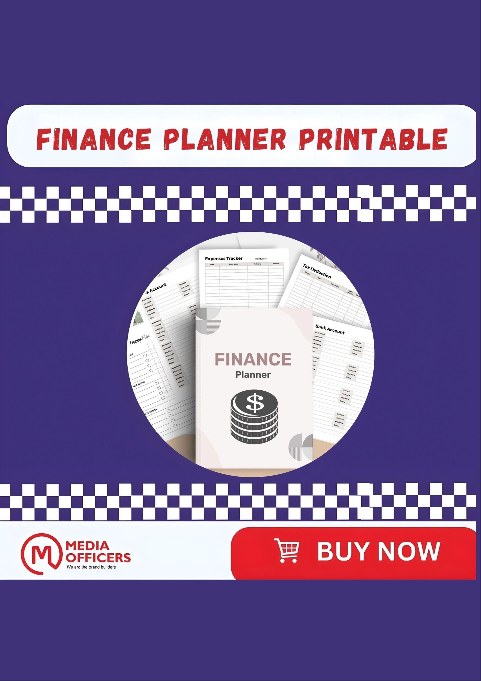 Finance Planner Printable: Budget & Debt Tracker (Instant PDF Download)