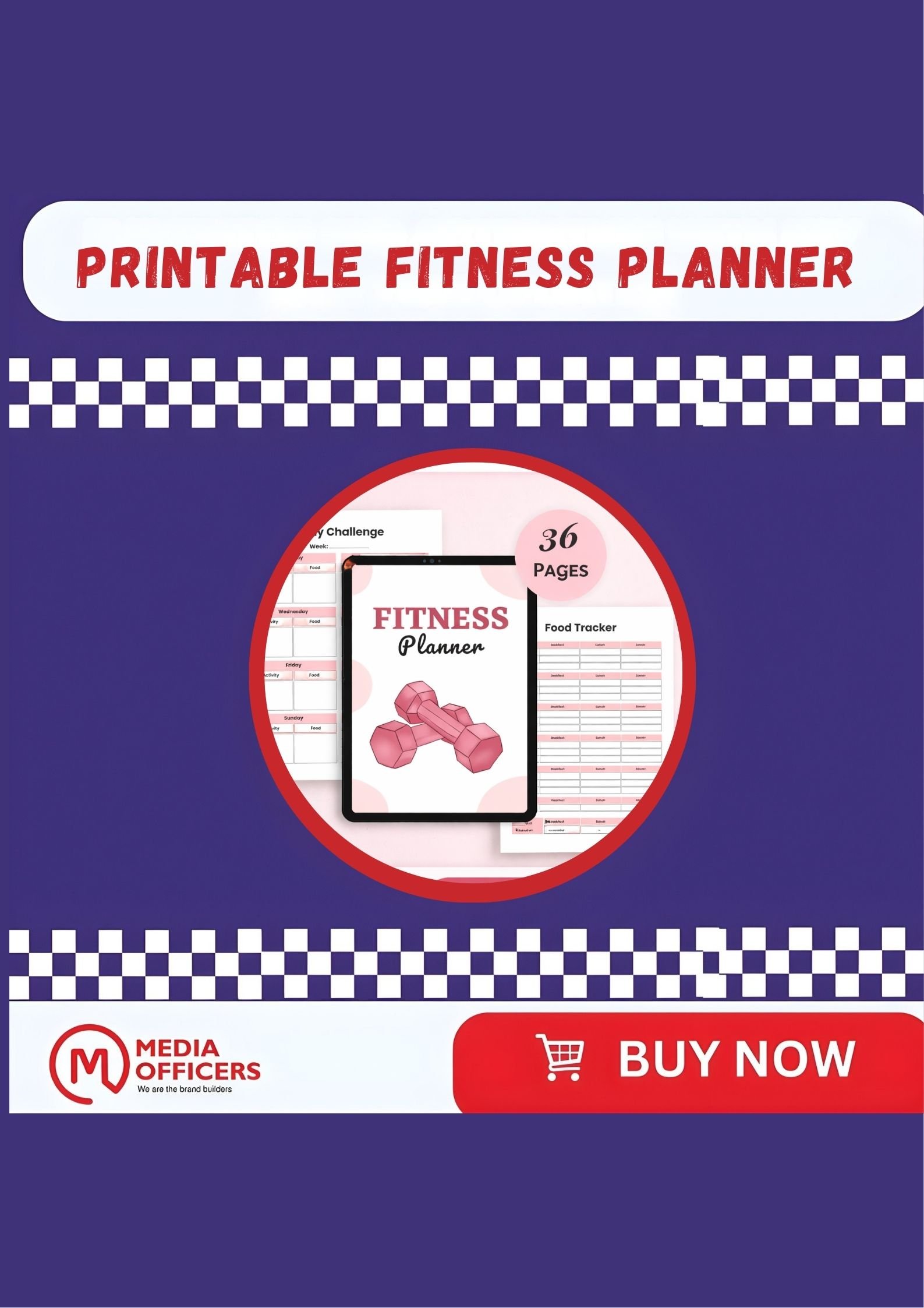 Printable Fitness Planner: Workout, Weight Loss & Wellness Tracker