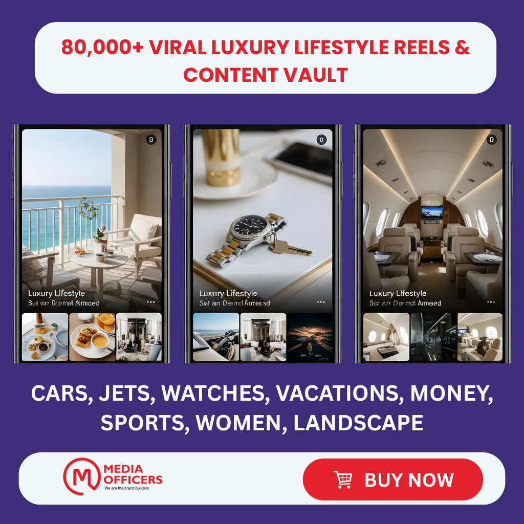 80,000+ Luxury Lifestyle Reels & Content Vault