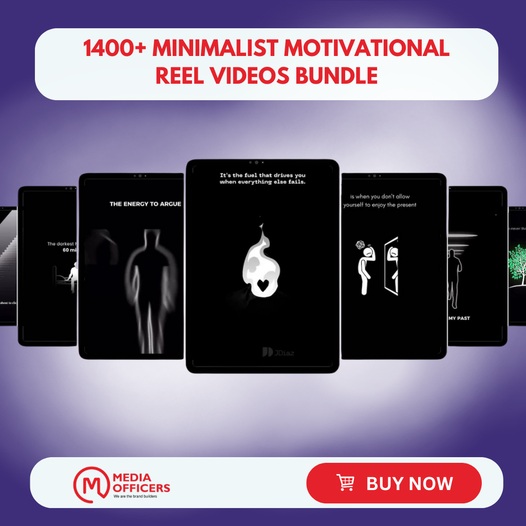 1400+ Minimalist Motivational Reel Videos Bundle – PLR + MRR Social Media Content Pack for Instagram, TikTok & YouTube