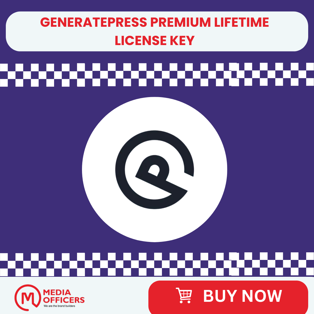 GeneratePress Premium – Official License Key (1 Year Updates)