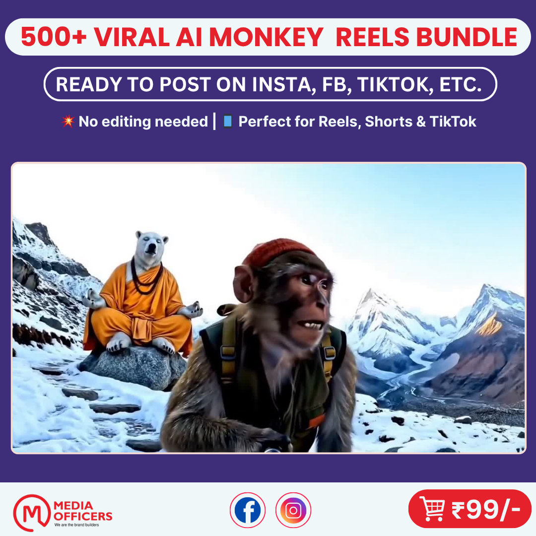 500+ AI Monkey Vlogs for Reels & Shorts