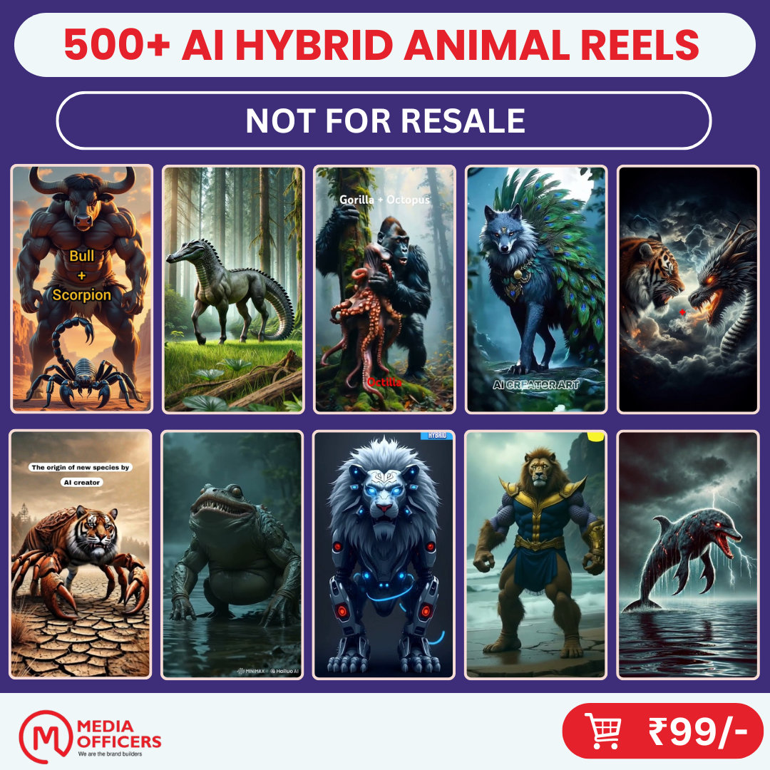 500+ AI Hybrid Animal Reels Collection