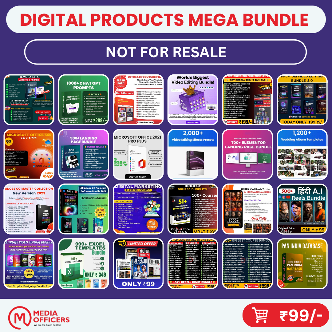 The Ultimate All-in-One Mega Digital Bundle