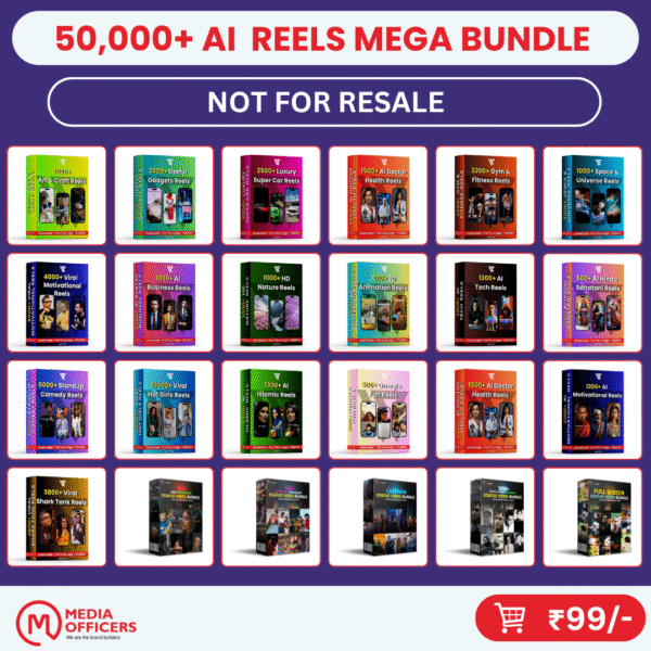 50,000+ All In One Viral Reels Mega Bundle