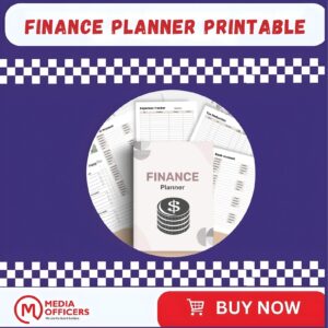Finance Planner Printable